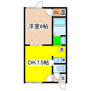 フラットU【1階】の間取り