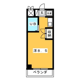 グリーンヒルズ【4階】の間取り