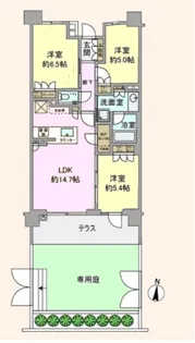 リストレジデンス 桜新町【2階】の間取り