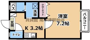 プリシェールキャッスルB棟【2階】の間取り