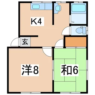 ハイツ福宝【2階】の間取り