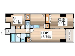 サンジョイアゼロ【2階】の間取り