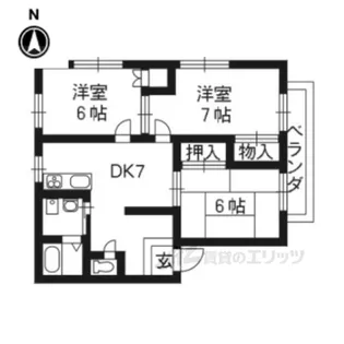 エステートピア65【2階】の間取り