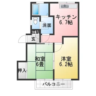 ブランウェール【1階】の間取り