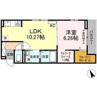 メゾン グランシャリオ【1階】の間取り