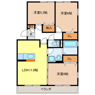 グランドマーニ【1階】の間取り