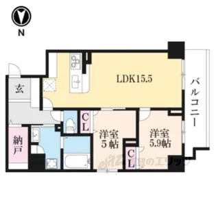 PADMA烏丸御池【7階】の間取り