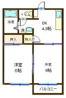 ソレイユI【2階】の間取り