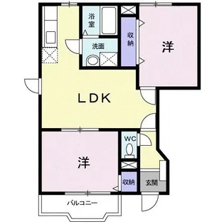 クレディI【1階】の間取り