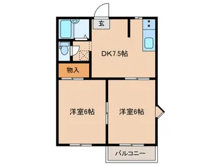 クラリス21 D【2階】の間取り