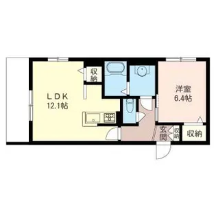 グレイスタイム三鷹【1階】の間取り