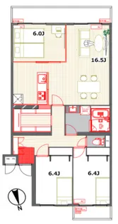 ラポール生田【5階】の間取り