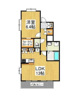 アンソレイユ参番館【3階】の間取り