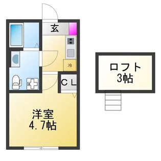 ベイルーム横浜六浦【2階】の間取り