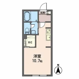 サンジュエル五日町【1階】の間取り