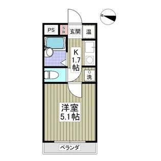 インティメイトハイツ【3階】の間取り
