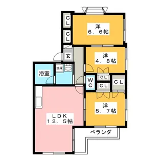 ラパン【1階】の間取り