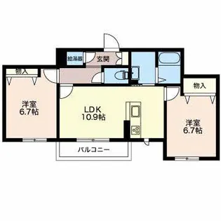ファースト・コンフォーザ【3階】の間取り