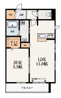 ドルフ朝志ヶ丘I【2階】の間取り