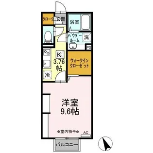 チェントロクオーレI【1階】の間取り