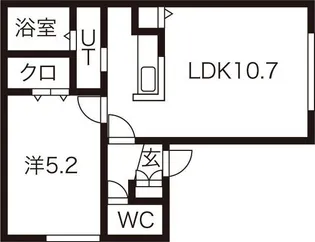 プールフィス【1階】の間取り
