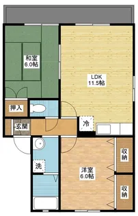 セジュールマリモIII【2階】の間取り