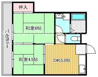 カナイハイツ【3階】の間取り