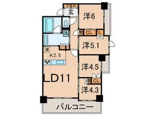 コンフォリア上池台の間取り