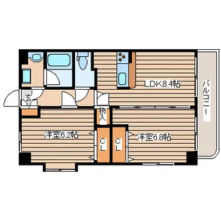 サンライズロード錦町【4階】の間取り