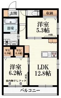 コモンテラス・ウエスト【3階】の間取り
