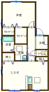 リリーコート日和山【1階】の間取り