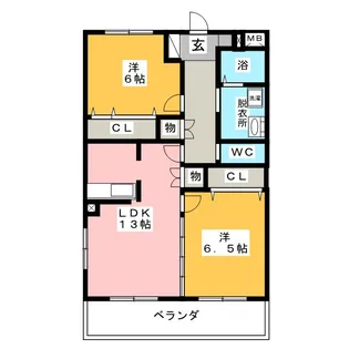 グランドゥール滝の水N【3階】の間取り