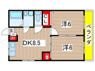 西本ビル【3階】の間取り