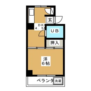 シルクハイツA【2階】の間取り