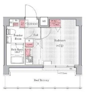 プレール・ドゥーク元住吉【5階】の間取り