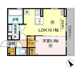 ラヴィエベル【2階】の間取り