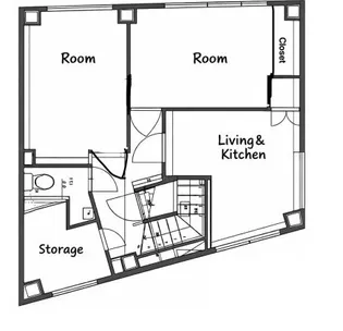 アムール東中野【6階】の間取り