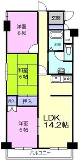 グランドール緑町【3階】の間取り