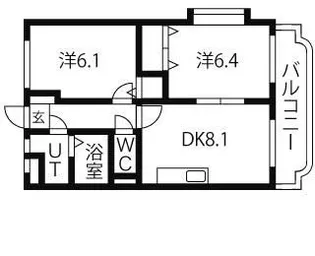 ユーミーアズール【3階】の間取り