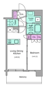 ドゥーエ菊川【2階】の間取り