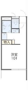 レオパレスリバーパーク【1階】の間取り
