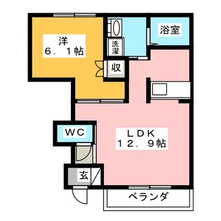 サンローズ香貫【1階】の間取り