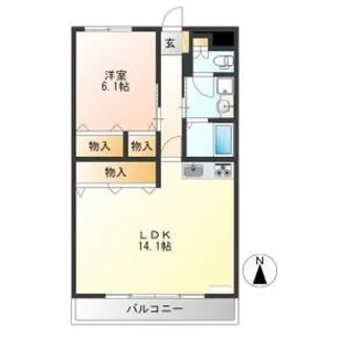 メゾンソレール【3階】の間取り