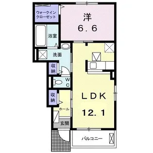 アドレ B【1階】の間取り