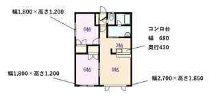 アイランドハイツ神居A・B【1階】の間取り