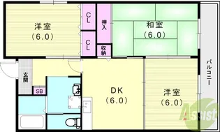 リバーヒルズ【4階】の間取り