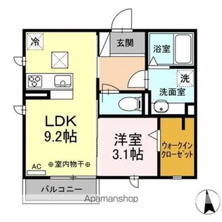 F・fifty【1階】の間取り