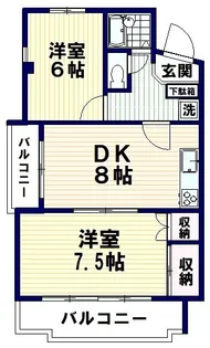 シャトル南台【2階】の間取り