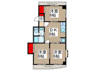 サンライズ TOHO【2階】の間取り