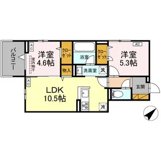 D-Lotus【2階】の間取り